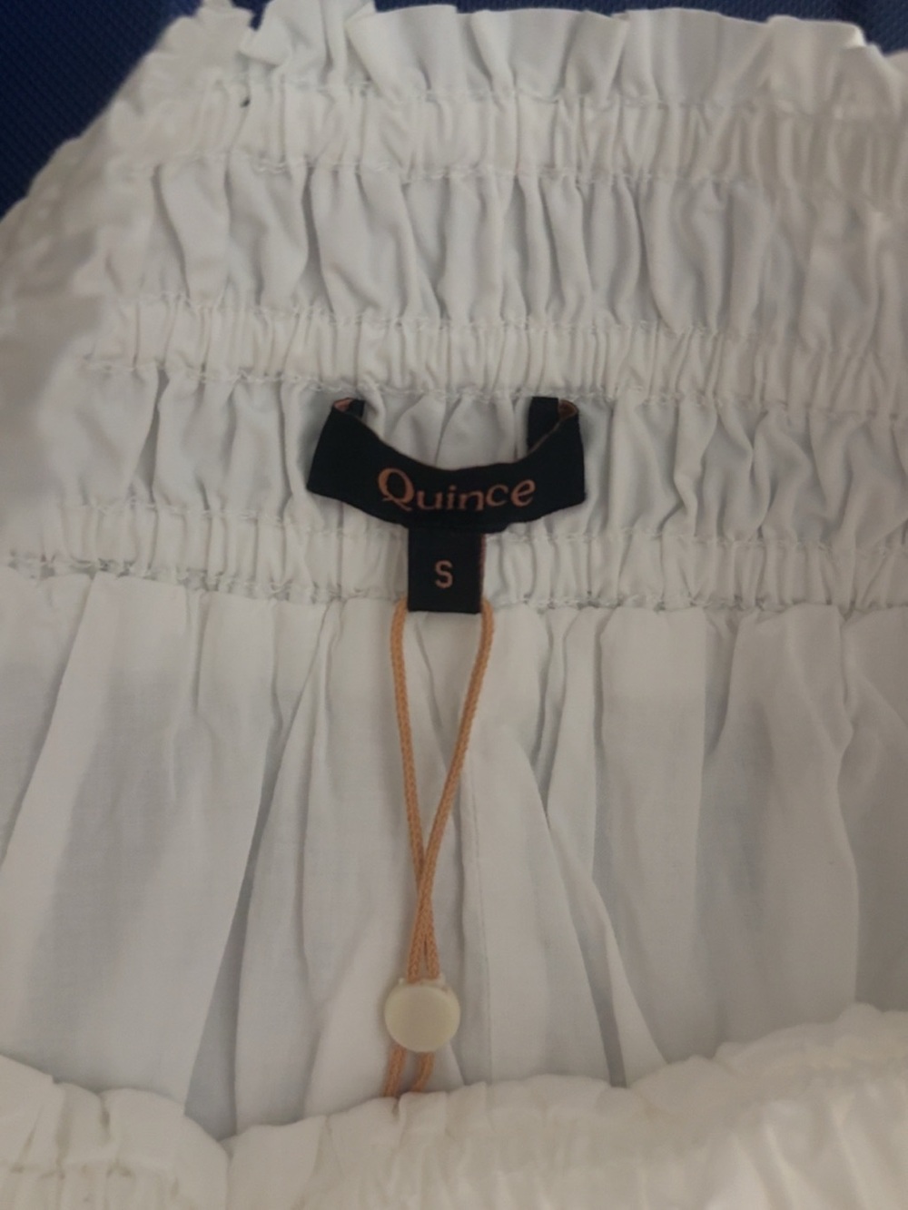 Quince White Tiered Maxi Skirt with Smocked Waist - Picture 7 of 11